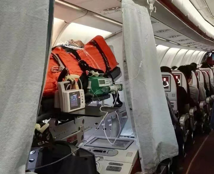 海安市跨国医疗包机、航空担架